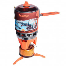 Система для приготовления пищи, 1 литр, Tramp TRG-115 (оранжевый цвет)