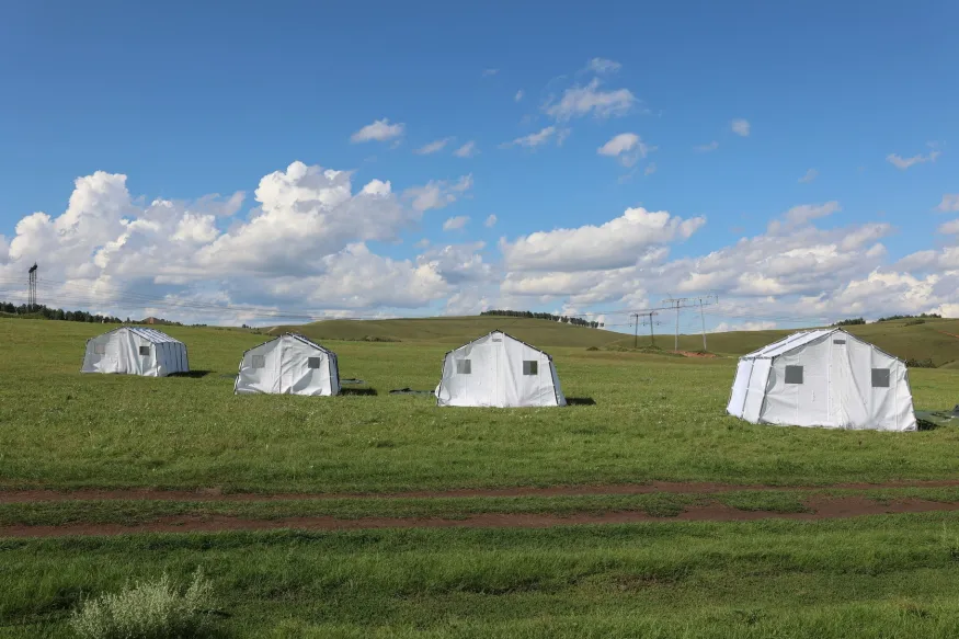 Палатка каркасная М-20 (ПБ) брезент с СКПВ пропиткой