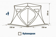 Палатка зимняя Higashi Camo Pyramid Pro (трехслойная)
