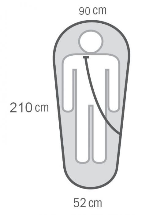 Спальный мешок HUSKY LADIES MOTION -20С, 210х85, правый