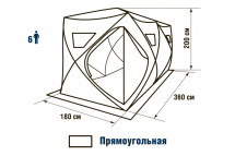 Палатка зимняя Higashi Double Winter Camo Comfort Pro (трехслойная)