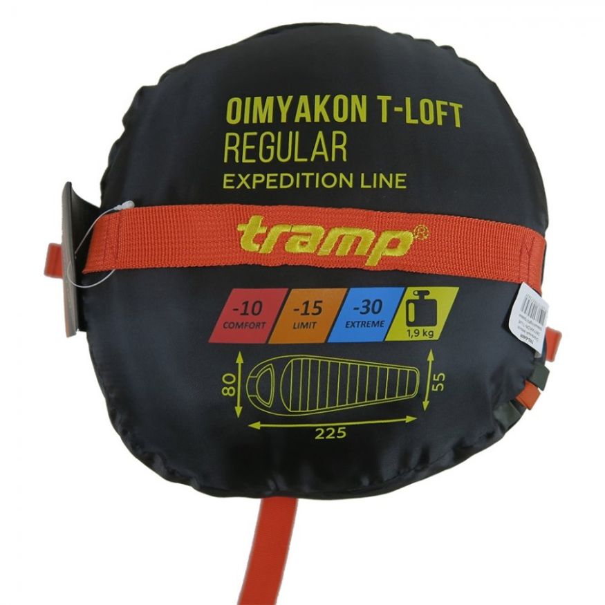 Спальный мешок Fjord T-Loft - оливковый, Tramp