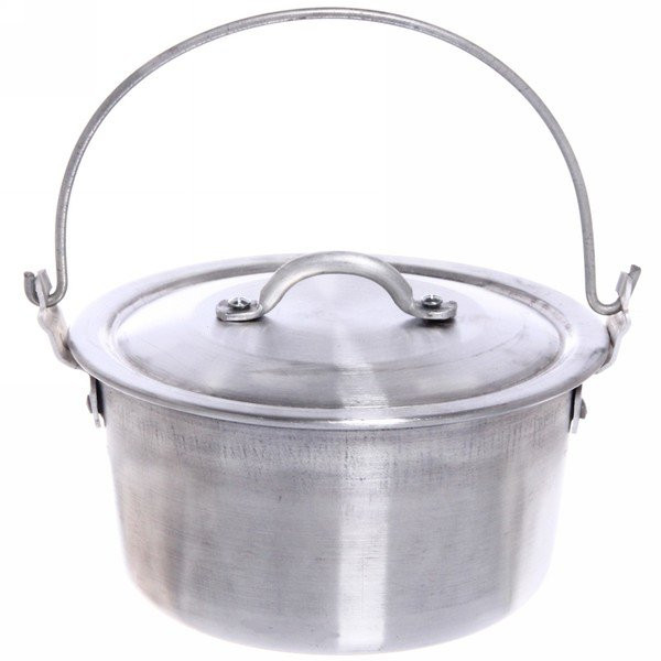 Котелок походный 3л 20 см алюминиевый с крышкой