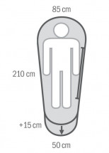 Спальный мешок MUSSET -3С, 210х85, SupremeLoft, правый