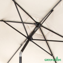 Зонт садовый (d=2.7m) бежевый, A2091, Green Glade